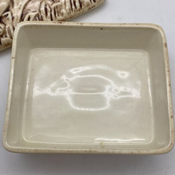 VTG Duck trinket box dresser box ceramic handmade flying Studio art piece - Picture 3 of 8